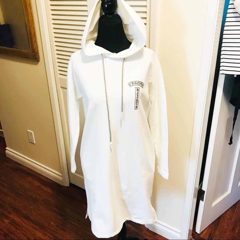 MISSING SOKE CHROME BEARDS GUNS ‘N ROSES LONG HOODED SWEATSHIRT DRESS EUC SIZE M